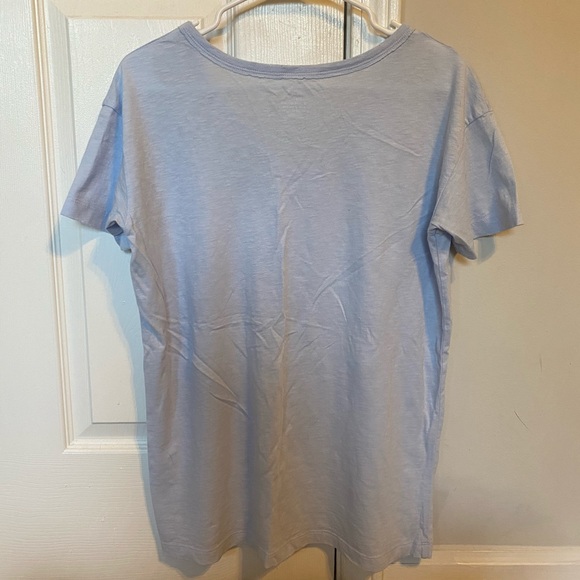 Aerie Distressed V-Neck Boyfriend T-Shirt - Picture 2 of 3